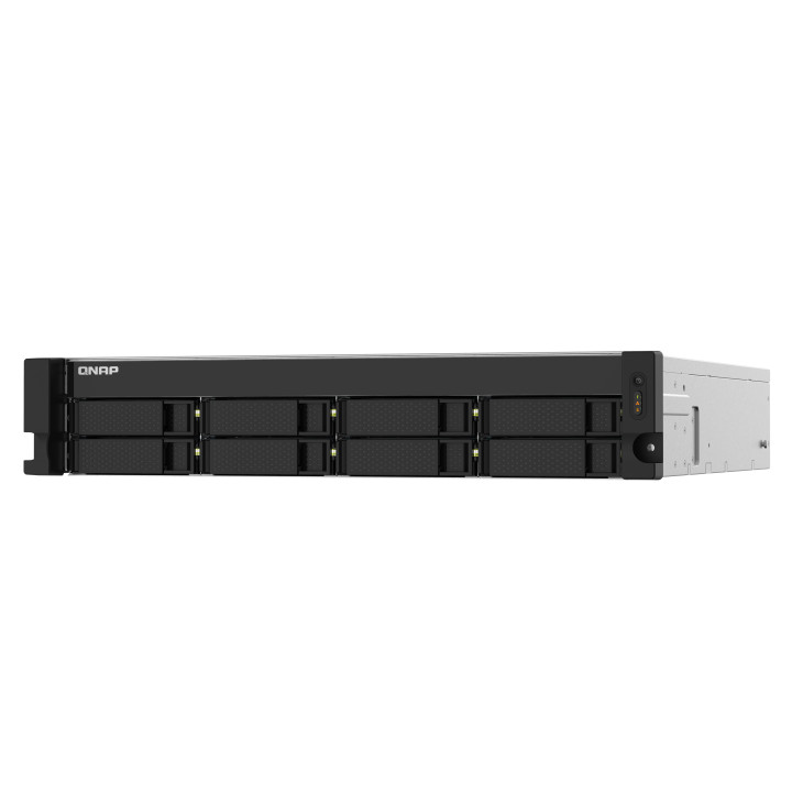 QNAP TS-832PXU NAS Rack (2 U) Annapurna Labs AL324 4 Go DDR4 0 To QNAP Turbo System Aluminium, Noir — vue 4