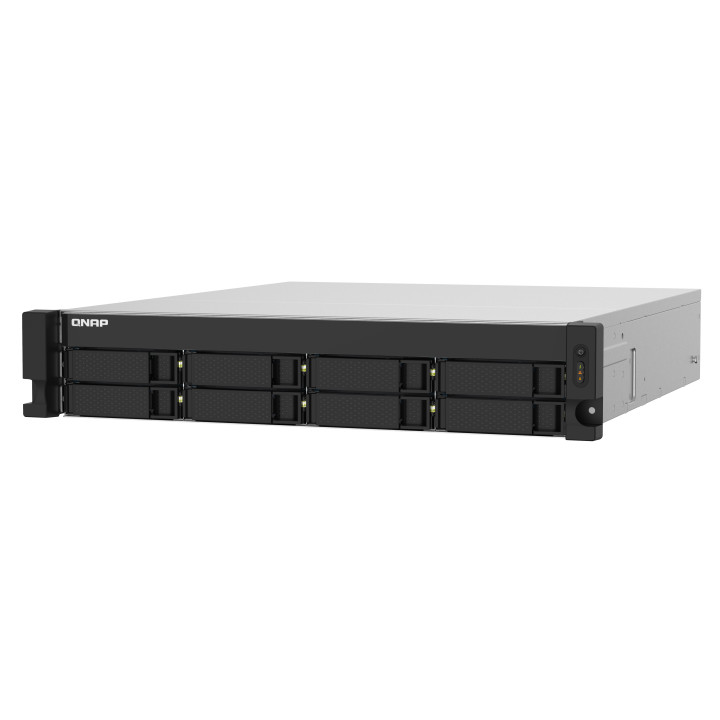 QNAP TS-832PXU NAS Rack (2 U) Annapurna Labs AL324 4 Go DDR4 0 To QNAP Turbo System Aluminium, Noir — vue 5