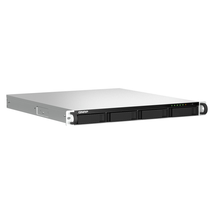 QNAP TS-464U NAS Rack (1 U) Intel® Celeron® N5095 8 Go DDR4 0 To QNAP Turbo System Aluminium, Noir — vue 2