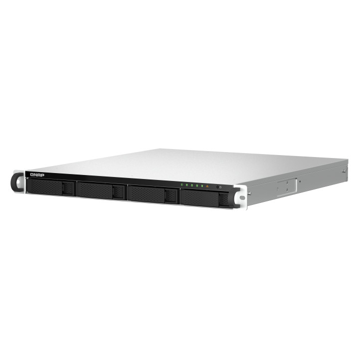 QNAP TS-464U NAS Rack (1 U) Intel® Celeron® N5095 8 Go DDR4 0 To QNAP Turbo System Aluminium, Noir — vue 4