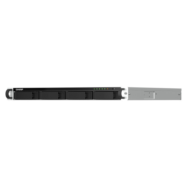 QNAP TS-464U NAS Rack (1 U) Intel® Celeron® N5095 8 Go DDR4 0 To QNAP Turbo System Aluminium, Noir — vue 5