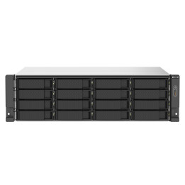 QNAP TS-1673AU-RP-16G serveur de stockage NAS Rack (3 U) Ryzen Embedded V1500B 16 Go DDR4 0 To QNAP QTS Noir,  — vue 1