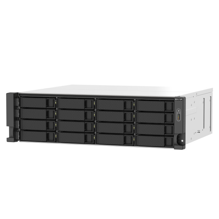 QNAP TS-1673AU-RP-16G serveur de stockage NAS Rack (3 U) Ryzen Embedded V1500B 16 Go DDR4 0 To QNAP QTS Noir,  — vue 2