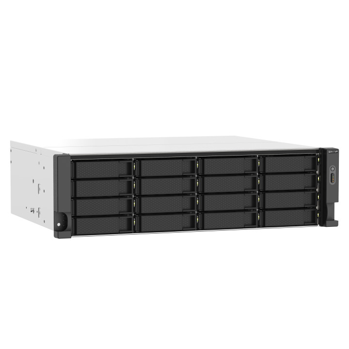 QNAP TS-1673AU-RP-16G serveur de stockage NAS Rack (3 U) Ryzen Embedded V1500B 16 Go DDR4 0 To QNAP QTS Noir,  — vue 4