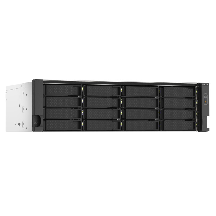 QNAP TS-1673AU-RP-16G serveur de stockage NAS Rack (3 U) Ryzen Embedded V1500B 16 Go DDR4 0 To QNAP QTS Noir,  — vue 5