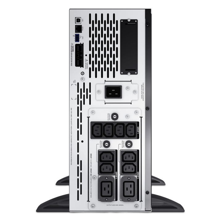 APC Smart-UPS X SMX3000HV - 3000VA, 8x C13 + 2x C19 sortie, USB, runtime extensible, profondeur limitée — vue 4