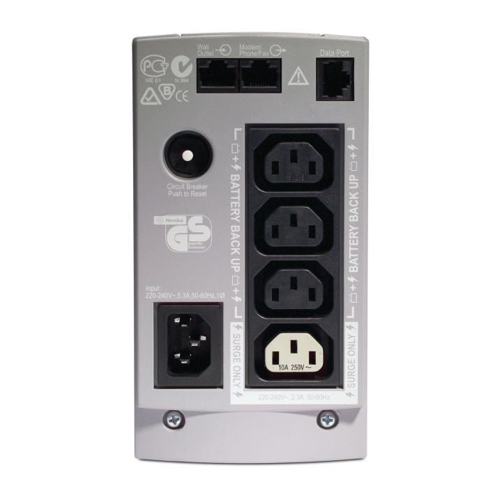 APC Onduleur Back-UPS 500VA - 230V - autonomie 3 min 56 — vue 1