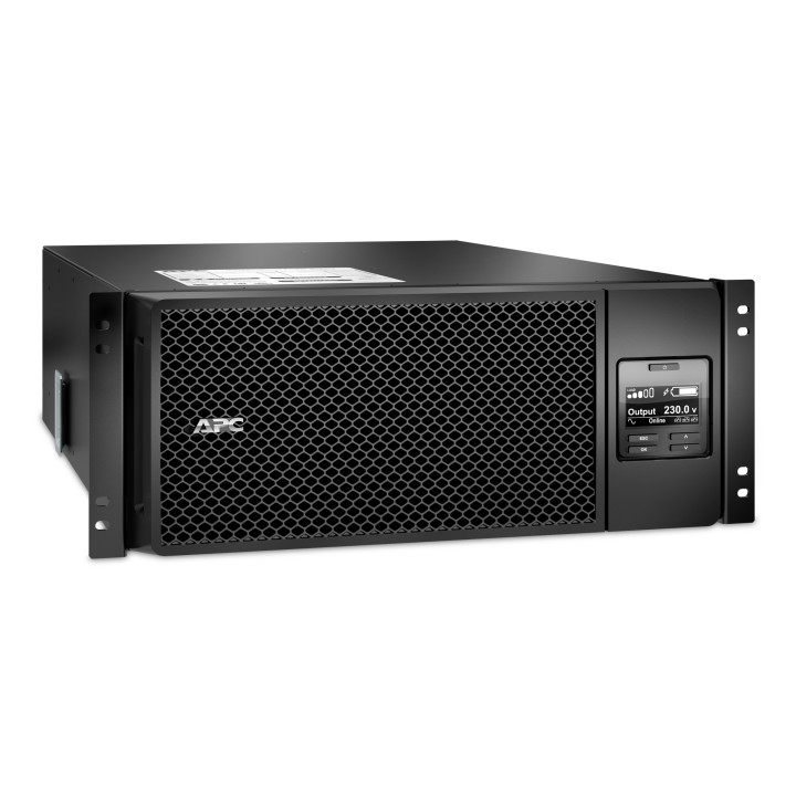 APC Smart-UPS On-Line SRT6KRMXLI - 6kW/VA, 6x C13, 4x C19, sortie monophasée câblée, montable en rack, NMC int — vue 1