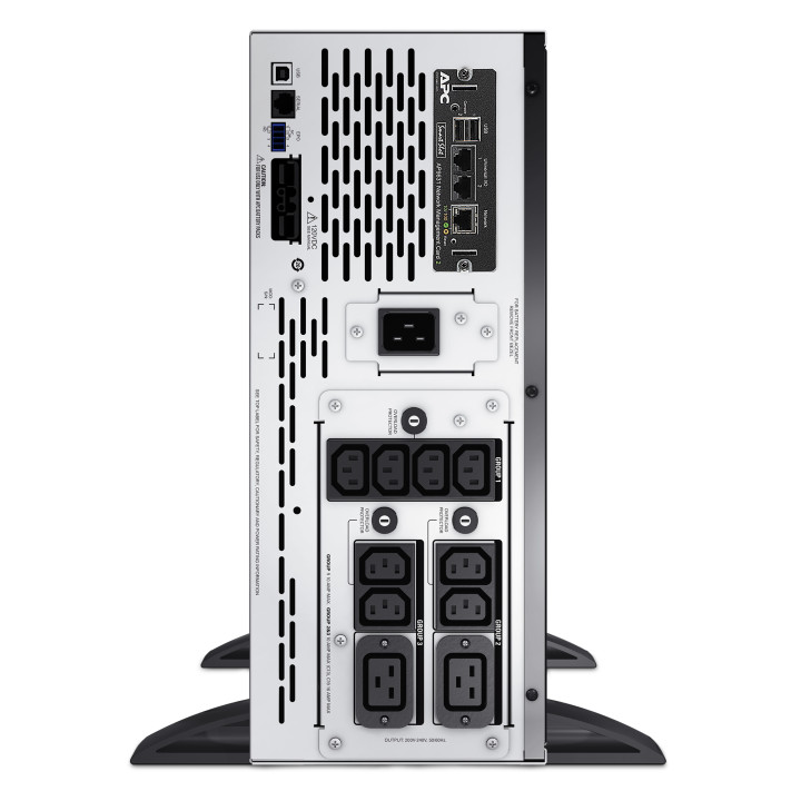 APC Smart-UPS X SMX3000HVNC - 3000VA, 8x C13 + 2x C19 sortie, USB, runtime extensible, profondeur limitée, NMC — vue 4