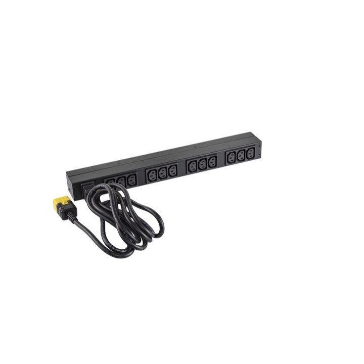 APC NetShelter - Basic Rack PDU - 1U - 16A - 208/230V - (12)C13 — vue 3