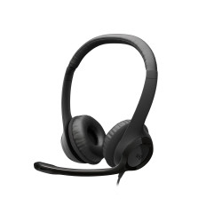 Logitech Headset H390 USB — Micro-casque filaire USB pour visioconférence