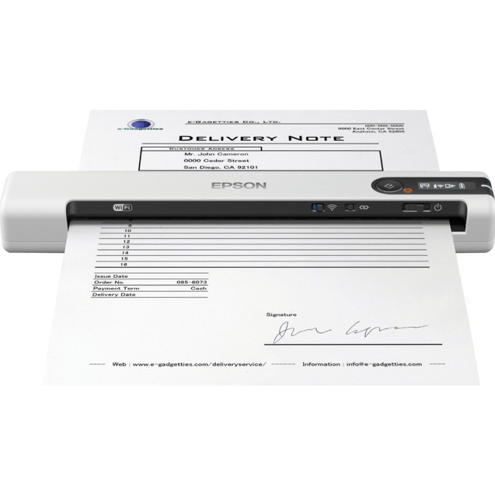 Epson WorkForce DS-80W — Scanner mobile d'entreprise Wi-Fi avec batterie