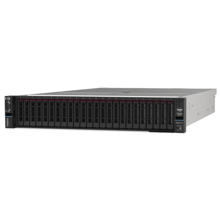 Lenovo ThinkSystem SR665 V3 serveur Rack (2 U) AMD EPYC 9274F 4,05 GHz 32 Go DDR5-SDRAM 1800 W — vue 1