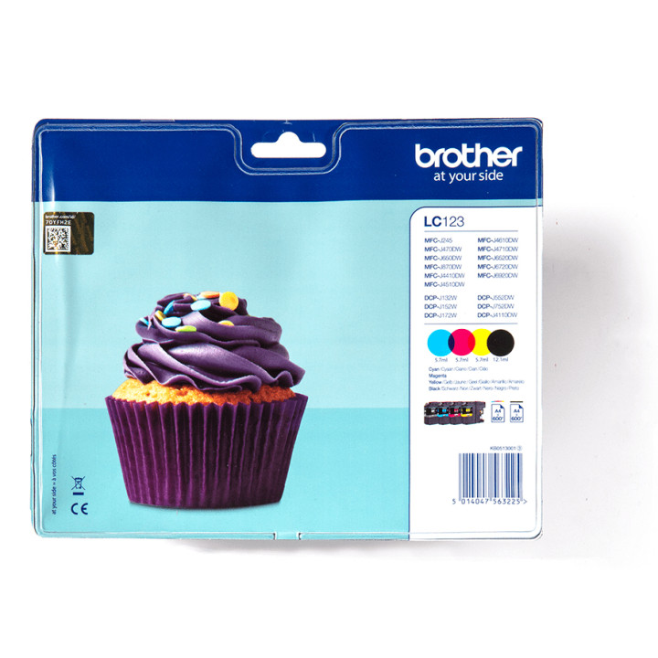 Brother LC123VALBP - Pack de cartouches d'encre originales — vue 1