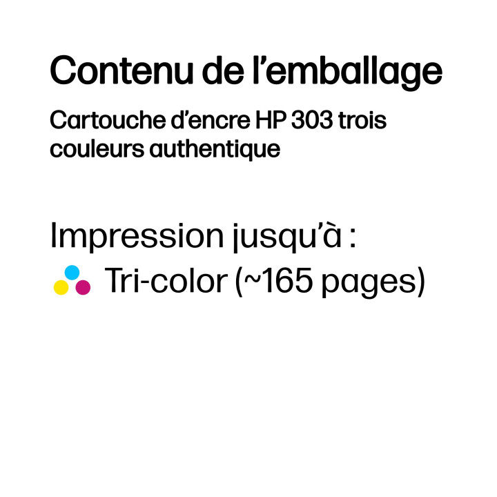 HP Cartouche d’encre 303 trois couleurs authentique — vue 2