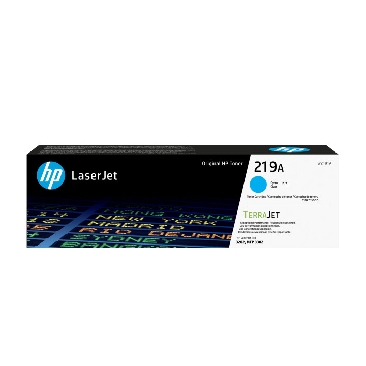 HP Toner cyan LaserJet authentique 219A — vue 1