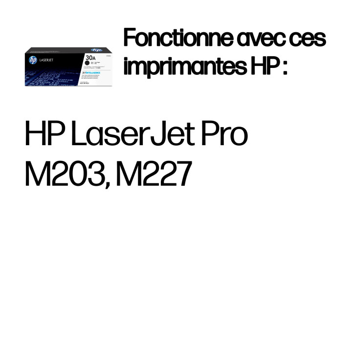 HP Cartouche de toner noir originale 30A LaserJet — vue 2