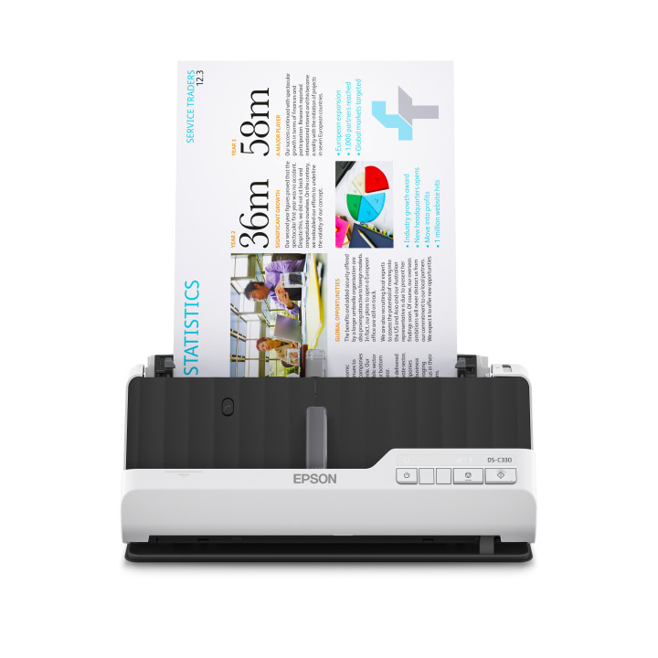 Epson WorkForce DS-C330 — Scanner de bureau compact recto-verso couleur