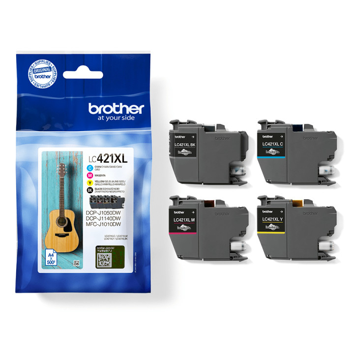 Brother LC421XLVAL - Pack de 4 cartouches d'encre originales — vue 2