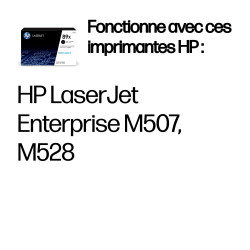 HP Toner noir LaserJet 89X authentique grande capacité — Toner noir XL