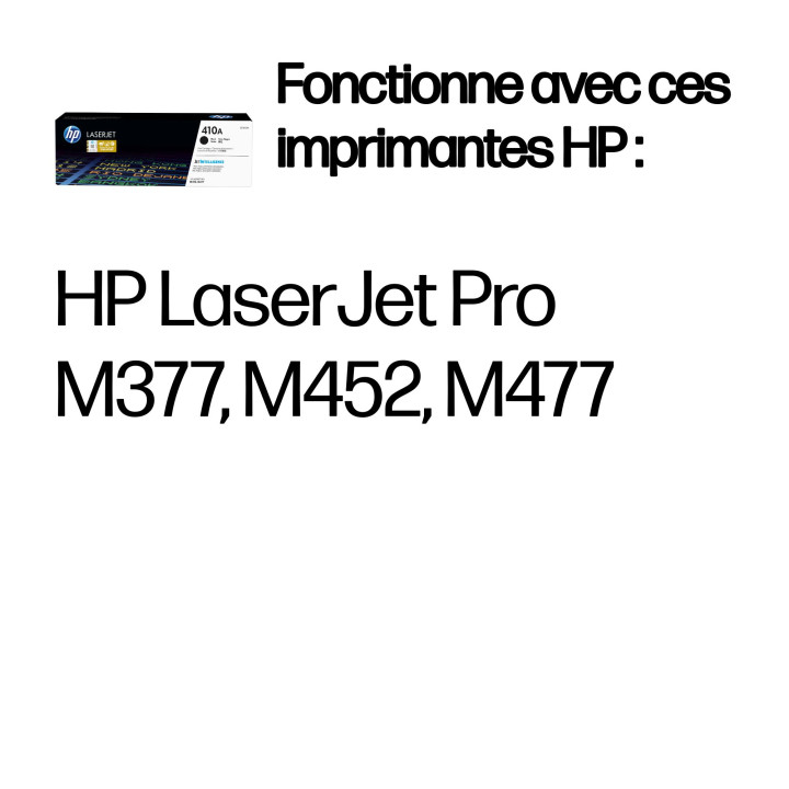HP 410A toner LaserJet noir authentique — vue 2