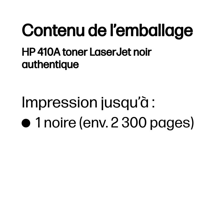 HP 410A toner LaserJet noir authentique — vue 3