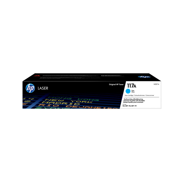HP Cartouche de toner laser authentique 117A, cyan — vue 1
