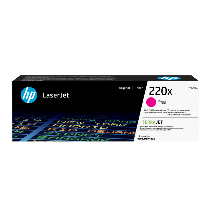 HP Toner LaserJet magenta authentique 220X — vue 1