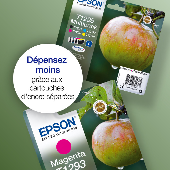 Epson Apple Encre DURABrite Ultra multipack 4 couleurs Pomme T1295 — vue 2