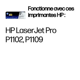 HP 85A toner LaserJet noir authentique — vue 1