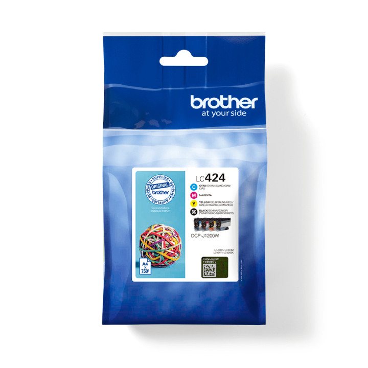 Brother LC424VAL - Pack de 4 cartouches d'encre transparentes — vue 1