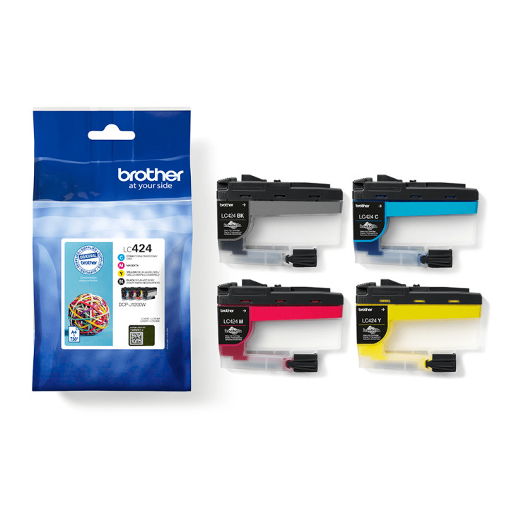 Brother LC424VAL - Pack de 4 cartouches d'encre transparentes — vue 4