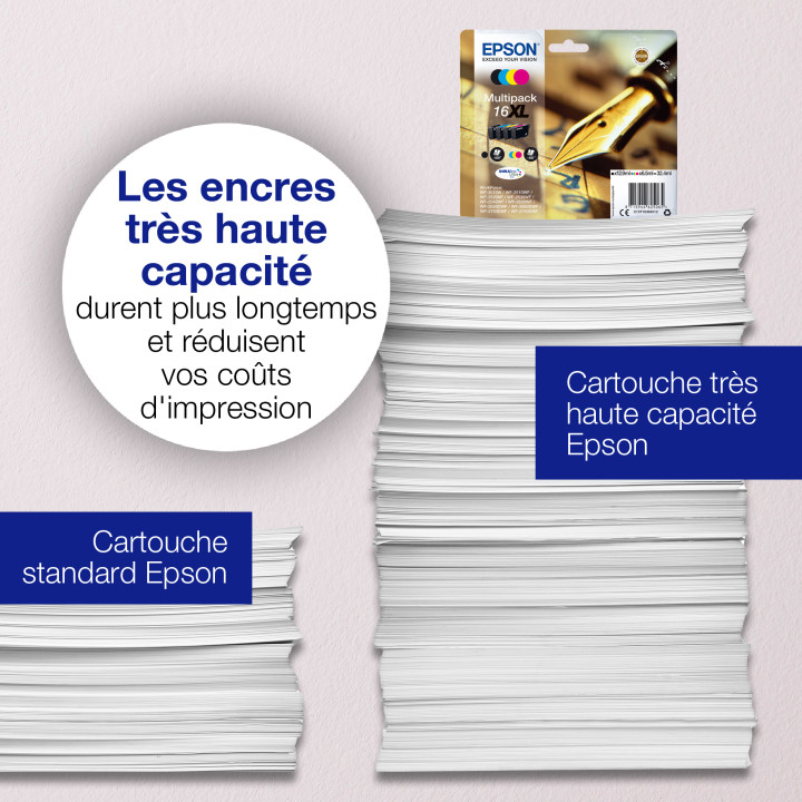 Epson Pen and crossword Singlepack Cyan 16XL DURABrite Ultra — vue 3