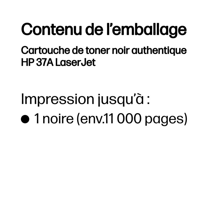 HP Cartouche de toner noir authentique 37A LaserJet — vue 3