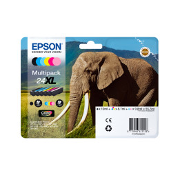 Epson Elephant Encre Claria Photo HD multipack 6 couleurs Éléphant 24XL — vue 1