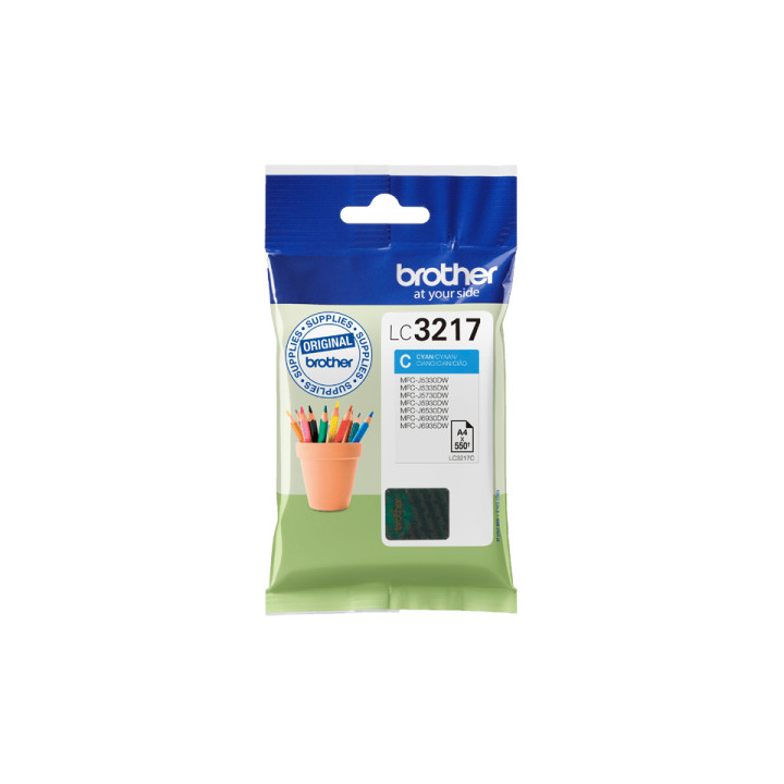 Brother LC3217C - Cartouche d'encre originale – Cyan — vue 5