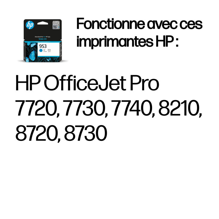 HP 953 Cartouche d’encre cyan authentique — vue 2