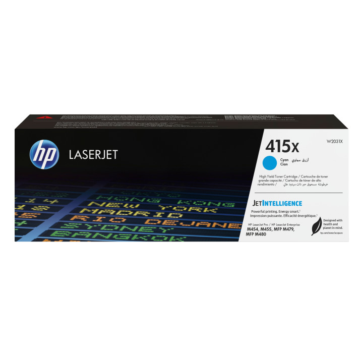 HP 415X Toner cyan LaserJet authentique grande capacité — vue 1