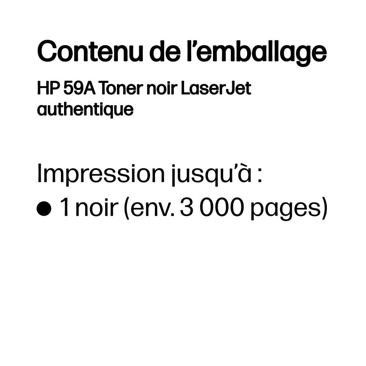 HP 59A Toner noir LaserJet authentique — vue 3