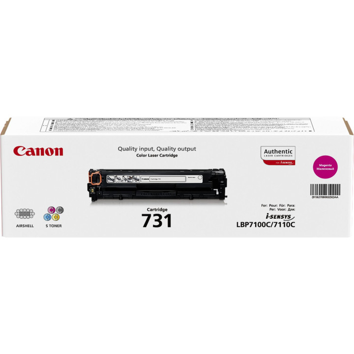 Canon 731 Cartouche de toner 1 pièce(s) Original Magenta — vue 2