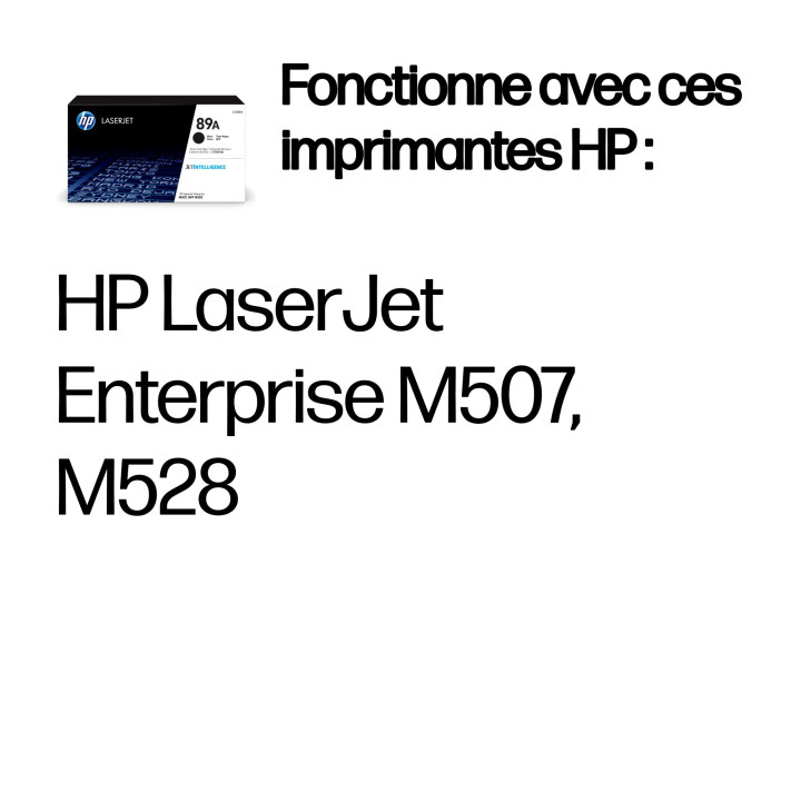 HP Toner noir LaserJet 89A authentique — vue 1