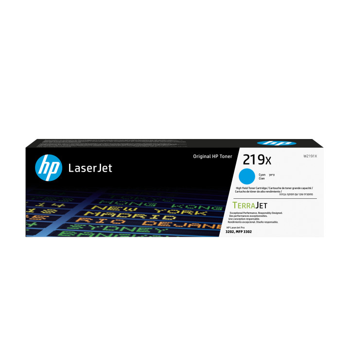 HP Toner cyan grande capacité LaserJet authentique 219X — vue 1