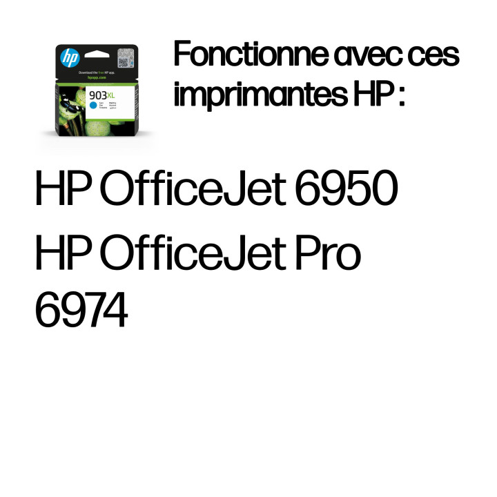 HP 903XL Cartouche d’encre cyan grande capacité authentique — vue 2