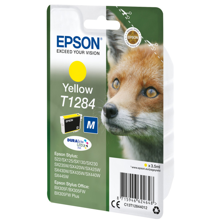 Epson Fox Encre jaune DURABrite Ultra Renard T1284 — vue 2