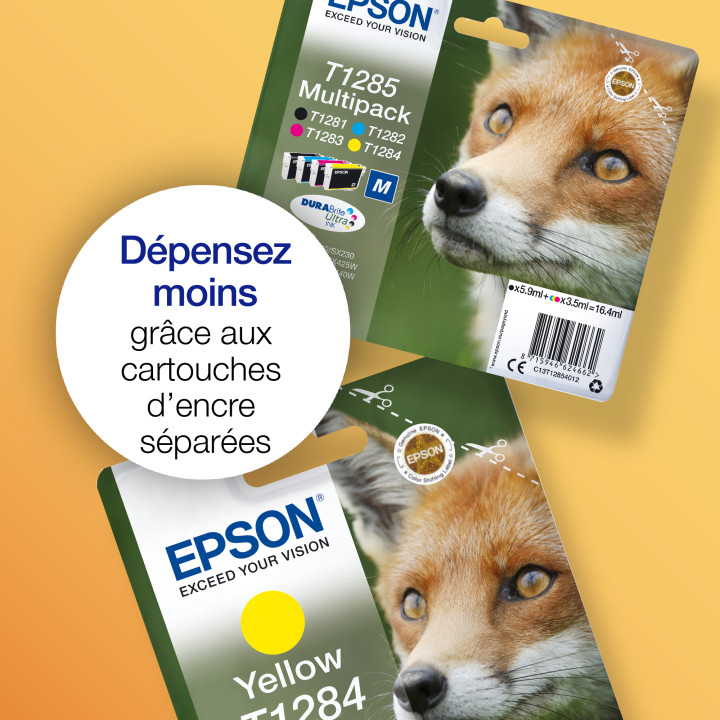 Epson Fox Encre jaune DURABrite Ultra Renard T1284 — vue 5