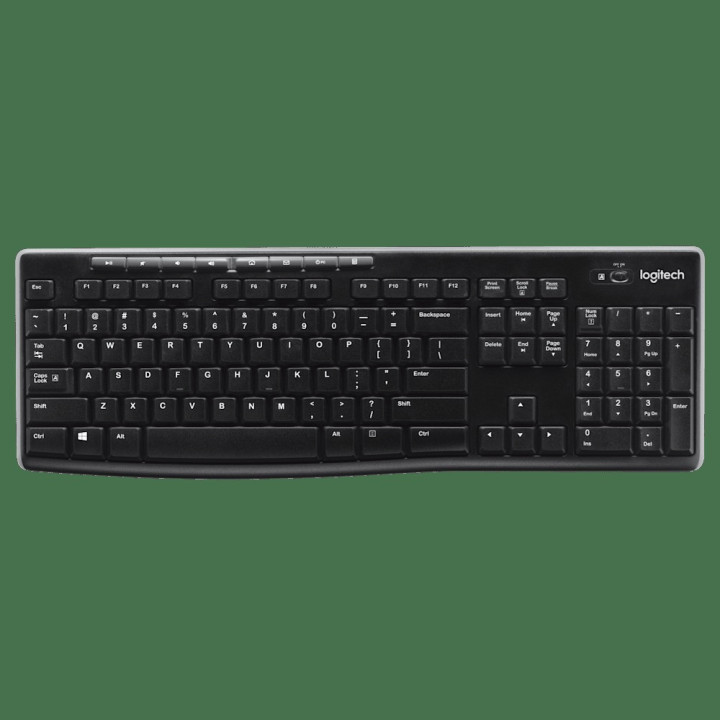 Logitech Wireless Keyboard K270 — Clavier sans fil compact bureautique