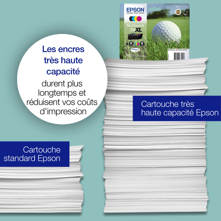 Epson Golf ball Encre magenta DURABrite Ultra Balle de golf 34XL — vue 4