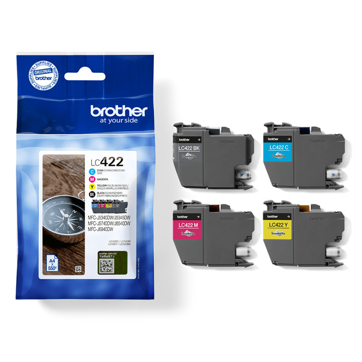 Brother LC422VAL - Pack de cartouches d'encre originales — vue 2