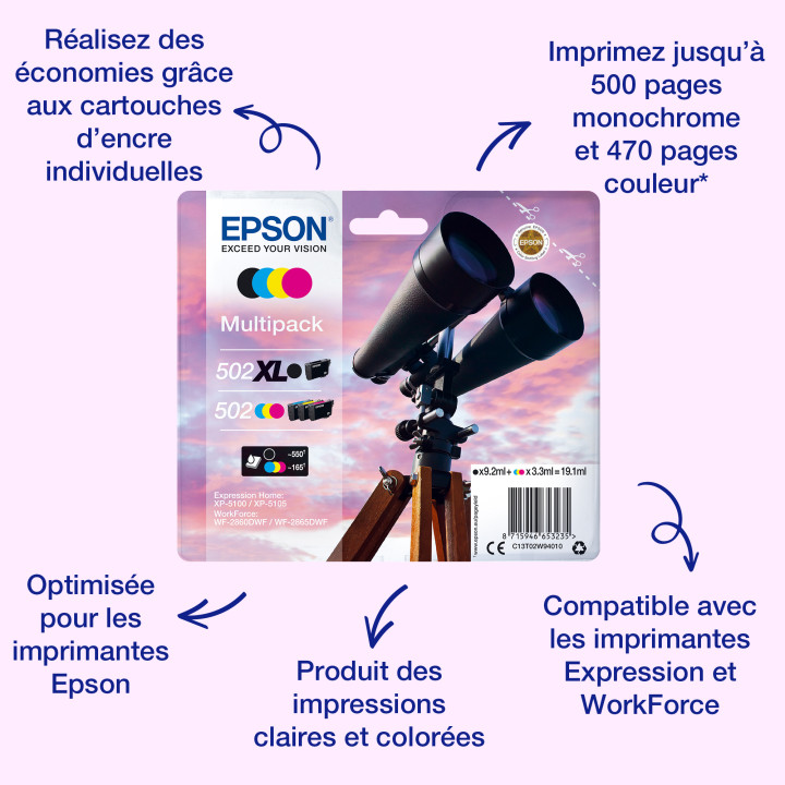 Epson Multipack 4-colours 502 Ink — vue 1