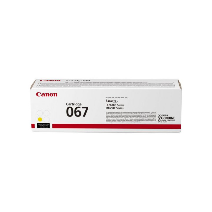 Canon 067 Cartouche de toner 1 pièce(s) Original Jaune — vue 1